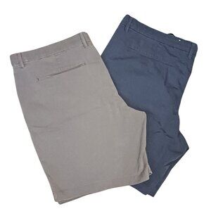 2 Goodfellow Men's‎ Linden Tech 9" Inseam Shorts Size 42 Blue & Gray